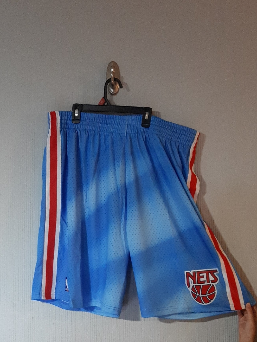 New Jersey Nets Mitchell & Ness Hardwood Classics Swingman Shorts - Blue